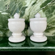 Altar Water Cup With Stone Lid Decoration Hanmyng