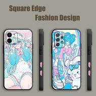 Casing For OPPO A77S A77 A93 Reno 4 Lite A78 Reno 8t A78 A98 A18 Hatsune Miku FRX05 Phone Case Squar
