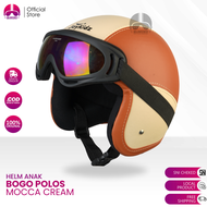 Hijmuku Helm Bogo Anak Polos Retro Kacamata Pororo 2 3 4 5 6 Tahun Cewek Cowok Lucu Packing Kardus