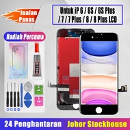 Techparts Original LCD Untuk IP 6 / 6S / 6S Plus / 7 / 7 Plus / 8 / 8 Plus LCD + Alat pembaikan + Ga