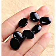 Black onyx agate 18x13 mm