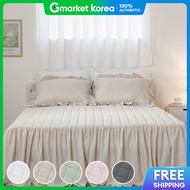 Cotton Bedding | Cotton Bedding Sweet Long Frill Quilted Bed Pad Skirt (All-In-One) - Super Single Q