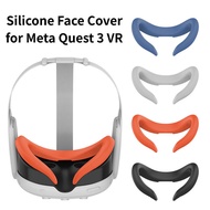 【kenouyo】Silicone Mask Cover Face Pad For Meta Quest 3 VR Headset Face Cushion Protective Cover Eye Pad for Meta Quest 3 Accessories