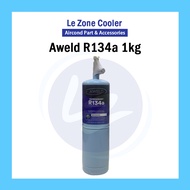 Aweld R134a Gas R134 Gas 1kg Car Aircond Gas Kereta Aircond Refrigerator Peti Sejuk