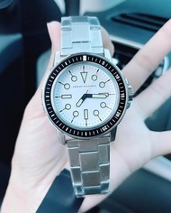 Armani Exchange AX1853 (44mm) Leonardo Quartz White Dial Men's Watch