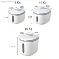 ❦◈READY STOCK❤️ 5kg/10kg/15kg Rice Storage Box/ Rice Dispenser/ Bekas Beras/ Pet Food Container/ Pet Food StorageHot