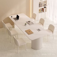 Long Strip Table Slate Combination Negotiation Style Light Luxury 2m Long Table Rectangular Office C