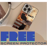 FREE SCREEN PROTECTOR. IPHONE 16 CASING. COOL CAT IPHONE CASING