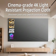 Projector Screen 80 inch 16:9 HD Foldable Portable Projection Movies Screen for Home Theater Outdoor