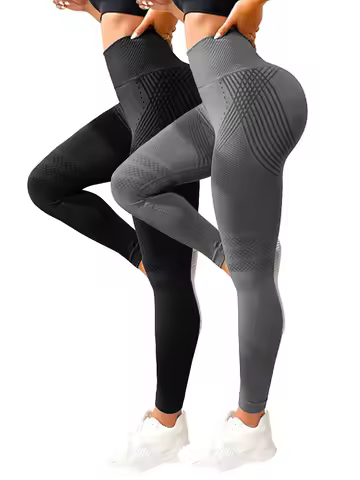 2 Pieces Legging Woman Push Up Workout Sport Leggings Women Scrunch Butt Female Outfit Gym Seamless 