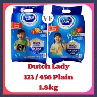 Dutch Lady Growing Up Milk 123 / 456 Plain 1.8kg (900g x 2)