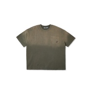 HADES FLORAL POCKET TEE - BROWN WASH - Unisex Boxy Basic T-shirt - Genuine HADES Brand