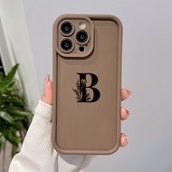 Letter B Phone case for OPPO A38 A18 A98 A38 A53 A12 A76 A58 A55 reno11 reno10 reno8 reno7 reno6 reno5 reno4 Soft Shockproof Silicone cover