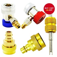 Lichamp Car A/C R1234YF R134A Adapters, AC R134 R1234 R 134A 1234YF Quick Couplers Connectors Kit