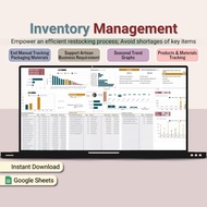 Inventory Management Tracker Stock Control Spreadsheet Vendor Database Auto Stock Tracking Material 