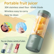 Juicer Blender Portable  400ml Portable fruit juicer Usb Rechargeable 4 Blades  Fruit Squeezer Blender Food Mixer Ice Crusher