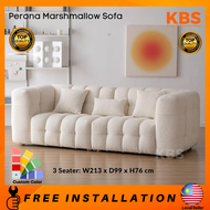(FREE Installation+Shipping) KBS Perona Marshmallow Sofa / French Bouclé Designer Sofa / 3 Seater / 