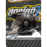 INK FLASH HELMET ORIGINAL BLACK METALLIC DOUBLE VISOR HELMET DOUBLE VISOR INK FLASH BLACK HELMET INK