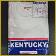 ▨ ☸ ۩ Kentucky White Tshirt RoundNeck for Adult