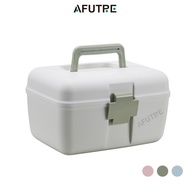 Afutre First Aid Kit Two-layer Medical Storage Box Plastic Container Plastic Med Kit Box Medicine Bo