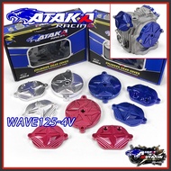 ATAKA RACING CNC Bull Head Cover Set for Wave/Dream/Future 125 FI【HONDA KYZ】