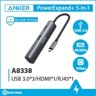 Type C Anker PowerExpand + 5 in 1 A8338, HDMI, RJ45, USB 3.0*3 Converter HUB