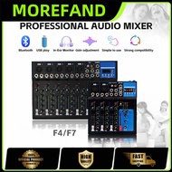 Professional Audio Mixer 7/4 Channel Mixer MG07BT/MG04BT USB Mixer KTV Range Amplifier