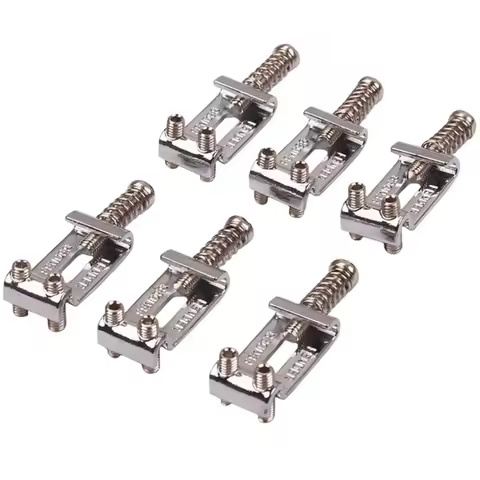 6pcs/set Guitar Bridge Saddles Roller Tremolo Bridge Saddles for Fender Strat Tele Telecaster Electr