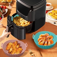 Foldable Air Fryer Silicone Baking Pan Non-Stick Air Fryer Accessories Household Tools Baking Tray Fried Chicken Basket Mat Air Fryers Liner Replacemen Grill Pan Accessories Round Cake Pan Reusable Pot Heat Insulation Baking Pad Accessories