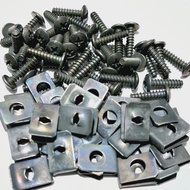 HONDA Motorcycle Screw Body Bolts + Clips VarioHONDA, ScoopyBEAT m4x16 Chrome Gold Screw Bolts 4x16