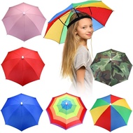 {TSC}Head umbrella, Children, Outdoor, Headwear, Foldable, Fishing hat, Waterproof, Payung kepala, t