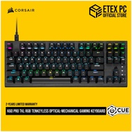 CORSAIR K60 PRO TKL RGB Tenkeyless Optical-Mechanical Gaming Keyboard - CORSAIR OPX Switch CH-911D01