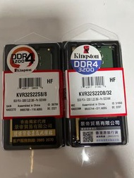 Kingston 金士頓 8G 3400 sodimm Ram hp notebook