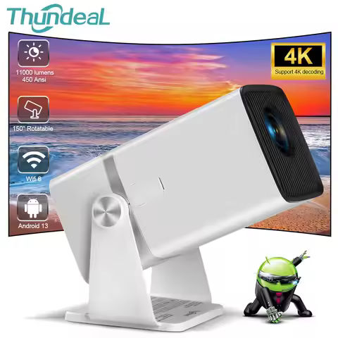 ThundeaL Mini HD Projector TD80W PK HY320 HY300 4K Android 13 WiFi Full HD 1920 x 1080P Home Cinema 