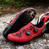 2023 รองเท้าจักรยานเสือภูเขาสำหรับผู้ชาย,รองเท้าปั่นจักรยานเสือภูเขาแบบล็อกด้วยตัวเองกันลื่นแบบมืออาชีพรองเท้าจักรยานเสือภูเขา