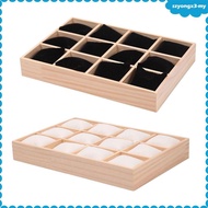 [SzyongxcbMY] Watch Display Case Bracelet Holder Box for Drawer Wood Frame Multifunctional Watch Org