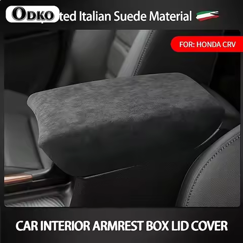 Honda Trim CRV Armrest Cover Car Armrest Lid Box Protective Suede Cover For Honda CRV 2017 2018 2019