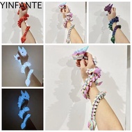 NEEDWAY 3D Printed Horned Dragon, Luminous Simulation Dragon Figurine, Desktop Decor Glow in The Dar