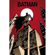 Batman Comic Poster Skyscraper & Villains Size: X