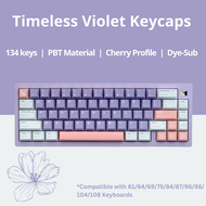 [SG Local Stock] Timeless Violet Keycaps | Cherry Profile | PBT Dye-Sub | Royal Kludge Tecware Keychron Akko Keycap