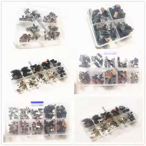 1Box Micro Slide Switch Kit 1P2T SPDT 3 Pin 2 Positions DIP PCB Mount ON-OFF Toggle Switch Interrupt