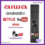 Suitable ChangHong AIWA Android Smart TV Remote Control Youtube Netflix AIWA Smart TV Remote ZF582