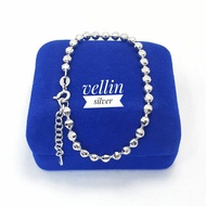 925 SILVER BRACELET WITH WHITE GOLD PLATED 925 SILVER SEED BRACELET/ WOMEN'S BRACELET JEWELRY/