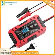 【HFM】 12v6a Car Battery Charger LCD แสดงผลการซ่อมแซมแบตเตอรี่แบตเตอรี่ Desulfator Pulse ที่ชาร์จอัจฉ