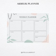 Weekly Planner Print Tropical Acrylic Wall Planer Wall Schedule Acrylic Wall Schedule Acrylic