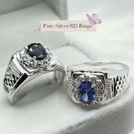 Cincin silver 925 for men/Cincin Perak 925 (Batu crystal)