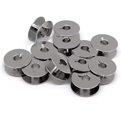 10-20 PCS Sewing Machine Metal "L" Bobbins (55623S) For Singer Brother Janome Bernina Sewing Machine