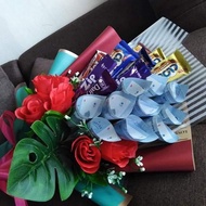 Bouquet duit dan coklat