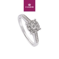 HABIB Iris Diamond Ring in 375/9K White Gold 24616