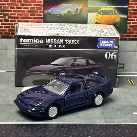 Takara Tomy Tomica Premium 06 Nissan 180SX Car Alloy Motor Vehicle Diecast Metal Model Kids Xmas Gif